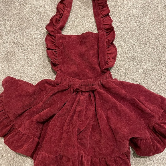 Velvet Ruffle Dress - Picture 4 of 5